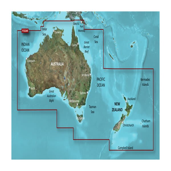 Garmin Marine Cartography 010-C1020-20 BlueChart G3; Compatible avec les Traceurs de Cartes; Code de Région HXPC024R; Couverture Détaillée des les d'Australie et de Nouvelle-Zélande; sur Carte SD/Micro-SD
