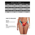 thumbnail image 3 of Ocean Blues Women's High Leg Bikini Bottom Mid Rise Swim Bottom Cheeky Floral Print Bathing Suit Bottom, Size L, 3 of 7