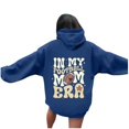 thumbnail image 4 of WEAIXIMIUNG Fall Sweatshirts for Women Plus Size Ladies' Autumn and Winter Fashionable Rugby Print Hooded Sweatshirt, 4 of 5