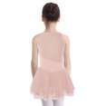 thumbnail image 2 of Oyolan Robe Tutu une Pièce de Danse Ballet pour Filles Enfants, Justaucorps de Compétition de Patinage Artistique en Maille à Empiècements, Rose 16, 2 of 7