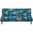 thumbnail image 2 of CHOK 2024 Futon Slipcover Armless Sofa Covers Stretch Sofa Bed Slipcover Protector Elastic (Light Gray Animal), 2 of 7