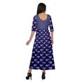 thumbnail image 4 of Moomaya Haut Indien Imprimé Robe Kurti Longue Tunique à Manches 3/4 Robes pour Femmes, 4 of 5
