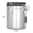 thumbnail image 3 of IBaodan Clearance sale Coffee Canister Airtight Stainless Steel Kitchen Food Storage Container With Date And Scoop For Grounds Coffee Beans Tea Flour Cereal Sugar(1.8L) Gifts, 3 of 8