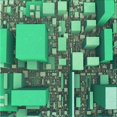 thumbnail image 1 of Ahgly Tapis d'Intérieur Lavable en Machine Carré Vert Menthe, 6 Pieds Carré, 1 of 7