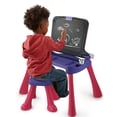 thumbnail image 4 of VTech Get Ready for School Learning Desk With Stool, Pink - Walmart Exclusive - French Version, 2-5 years, 4 of 8