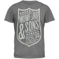 thumbnail image 1 of Mumford & Sons - T-Shirt Gris Doux de Tournée Shield 2013, 1 of 1
