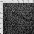 thumbnail image 3 of oneOone Georgette Viscose Black Fabric Tropical Line Drawing Leaf Sewing Craft Projects Fabric Prints By Yard 42 Inch Wide, 3 of 5