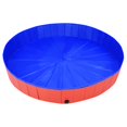thumbnail image 3 of vidaXL Foldable Dog Swimming Pool Red 200x30 cm PVC, 3 of 5
