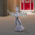 thumbnail image 2 of Northlight 36" LED Lighted Lace Angel with Flute Outdoor Christmas Decoration, 2 of 6