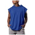 thumbnail image 1 of Timegard Tank Tops Men Sleeveless Hoodies Pullover Solid Color Casual Loose Workout Tee Shirts Summer, 1 of 4