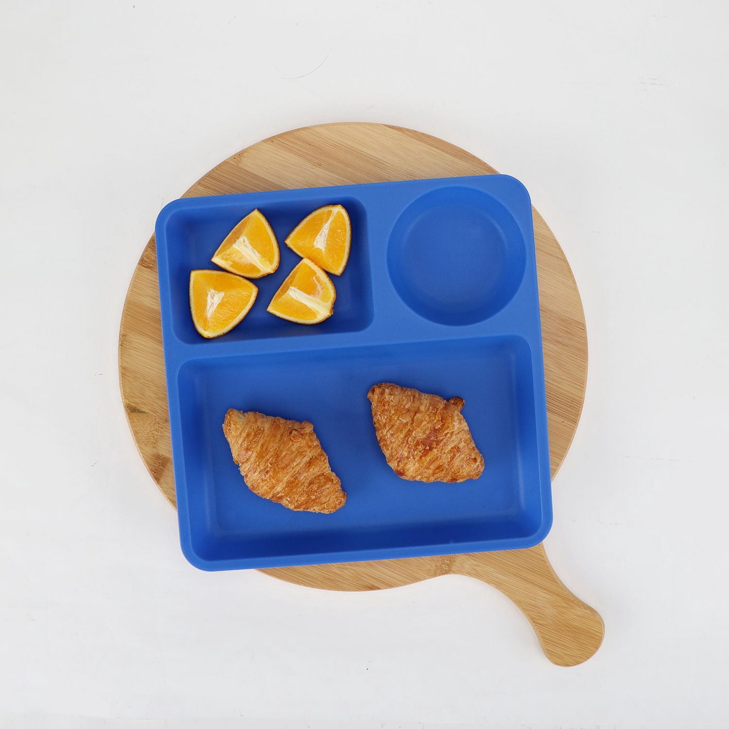 Assiette divisée en polypropylène bleu pour enfants Mainstays 9,5 pouces 1 pièce