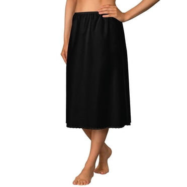 Women's Shadowline 4711630 30 Inch Flare Half Slip (Black M)