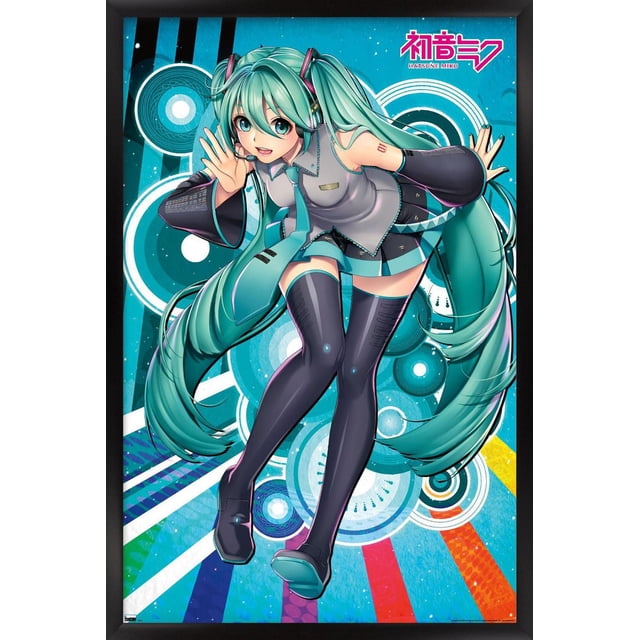 Hatsune Miku - Whisper Wall Poster with Magnetic Frame, 22.375" x 34"