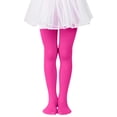 thumbnail image 2 of MIASHUI Collants pour Filles Collants de Ballet pour Filles Bas de Danse Collants, Rose Vif, 4-5 Ans, 2 of 4