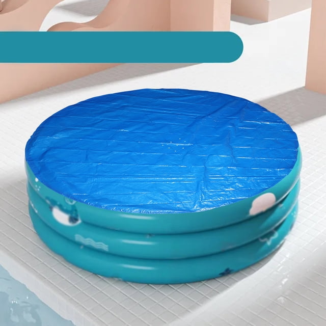 Yhmxh Round Pool Cover, Solar Covers for Swimming Pools Above Ground, Dust Pool Cover Protector with Drawstring Design for Round Inflatable Swimming Pools, Hot Tub Dustproof Cove(110.24in)