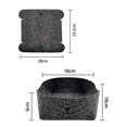 thumbnail image 3 of Zootealy 3PCS Felt Storage Box Key Small Storage Basket DIY Foldable Office Desk Home Cute Dog Printed Sundries Organizer, 3 of 7