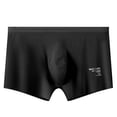 thumbnail image 2 of RXIRUCGD Mens Underwear Men's Solid Color Ice Silk Seamless One Piece Boxer Briefs, 2 of 3