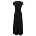thumbnail image 4 of UPPADA Robe à Col Rond pour Femmes, Couleur Unie, Robes d'Invitée de Mariage, Ceinture, Cocktail, Fête, Tenue de Travail, Coupe Ajustée, Robe Crayon, Robes Midi Décontractées, Robes pour Femmes en Liquidation, 4 of 8