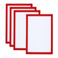thumbnail image 1 of Unique Bargains A4 Magnetic Sign Holder, 4 Pack Magnetic Display Frame Self-Adhesive Picture Frame for Refrigerator, Red, 1 of 7