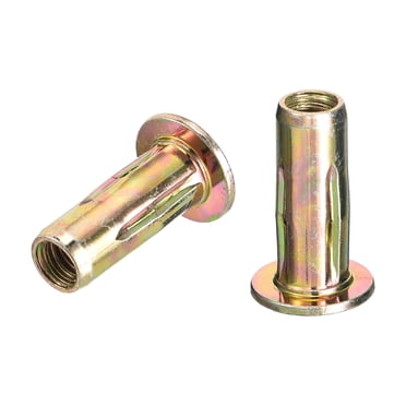 Unique Bargains 1/4-20 Écrous Rivets Multi-Adhérents, Lot de 100 Écrou Pré-Boulonné Zinc Doré