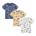 thumbnail image 1 of Akiihool T-Shirt Graphique pour Garçons en Coton à Manches Courtes pour Enfants Col Rond pour Garçons et Filles (Kaki, 5-6 Ans), 1 of 4