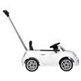 thumbnail image 3 of Best Ride On Cars Fiat 500 Push Car White Stroller, 3 of 6