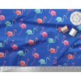 thumbnail image 2 of Soimoi Silk Fabric Flamingo Bird Fabric Prints by Yard 42 Inch Wide, 2 of 3