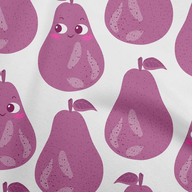 oneOone Cotton Poplin Pink Fabric Fruits Sewing Craft Projects Fabric Prints By Yard 56 Inch Wide