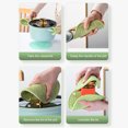 thumbnail image 4 of yingyy Tapis de Casserole Antidérapant Résistant à la Chaleur Napperon Rond Anti-Brûlure Porte-Gobelet Porte-Vaisselle Napperon de Table de Cuisine Domestique Protecteur Violet Pâle 1 Ensemble, 4 of 6
