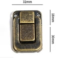 thumbnail image 2 of 4 Pcs Iron Antique Hasp Lock for Jewelry Box Suitcase Buckle Vintage Clip Buckle, 2 of 8