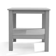 thumbnail image 2 of Table Adirondack Table d'Appoint d'Extérieur 18 Pouces à Deux Niveaux Carrée Table de Bout avec Étagère de Rangement Gain de Place, 2 of 6