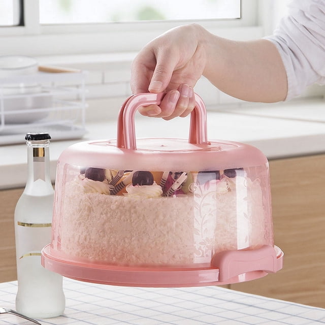 WIFKLSIIPG Boîte de Rangement Ronde pour Gâteau avec Poignée et Plateau Intérieur