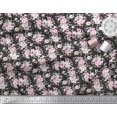 thumbnail image 2 of Soimoi Tissu de Canard de Coton Feuilles & Rose Imprimé Floral 1 Yard 42 Inch Wide, 2 of 3
