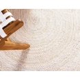 thumbnail image 3 of Indian Handmade Braided Inner White Natural Jute Area Rug, Home Décor Rug, Jute Rug for Bedroom, Dining Room, living room, Doormat Rug Size - 2' x 4' (60 cm x 120 cm), 3 of 5