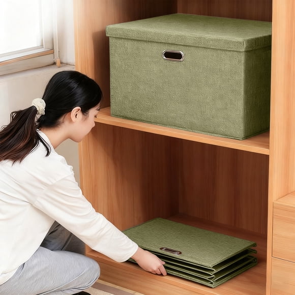 Christmas Toys Gifts,Stuffed Christmas Toys,Stuffed Animals Plush Toys,Large Foldable Storage Box with Lid Linen/Cottons Blends Collapsibles Storage Box Organizer Container Basket Cubes with Lid Suit