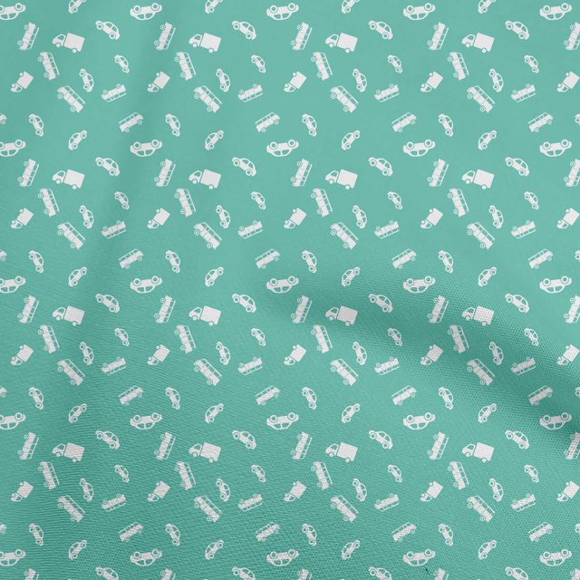 oneOone Velvet Sea Green Fabric Car Craft Projects Decor Fabric Printed By The Yard 58 Inch Wide