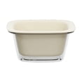 thumbnail image 2 of Kitchen Strainer and Colander Bowl Set - Food-Grade Material Double-Layer Stackable Design Fruit Vegetable Washing Basket, White, JKODE, 2 of 8