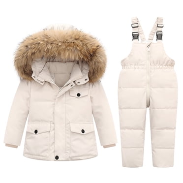 Cameland Girls' Clothing Kids Winter Coat Snow Pants Set Boys Girls Ski Jacket and Snow Bib Snowsuit Set for Children