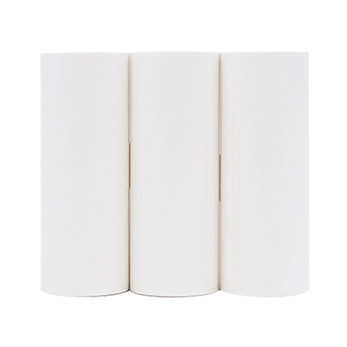 Poooli 79.5 * 30mm White Self-adhesive Thermal Paper Roll Printable Sticker Paper BPA-Free Long-Lasting 10-Years Paper for Poooli L3 Portable Thermal Printer, 3 Rolls