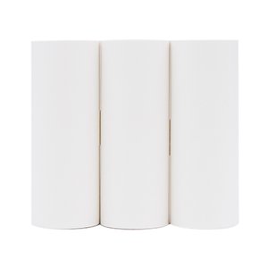 Poooli 79.5 * 30mm Papier thermocollant blanc autocollant, rouleau de papier à imprimer, sans BPA, longue durée 10-Years Papier pour Poooli L3 Imprimante thermique portable, 3 Rouleaux