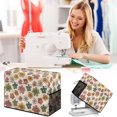 thumbnail image 1 of Uscallm Sewing Machine Cover Floral Print Protective Dust Cover for Home Storage, Universal Fit Sewing Machine Dust Bag, Durable Canvas Fabric Sewing Machine Protector, 1 of 6