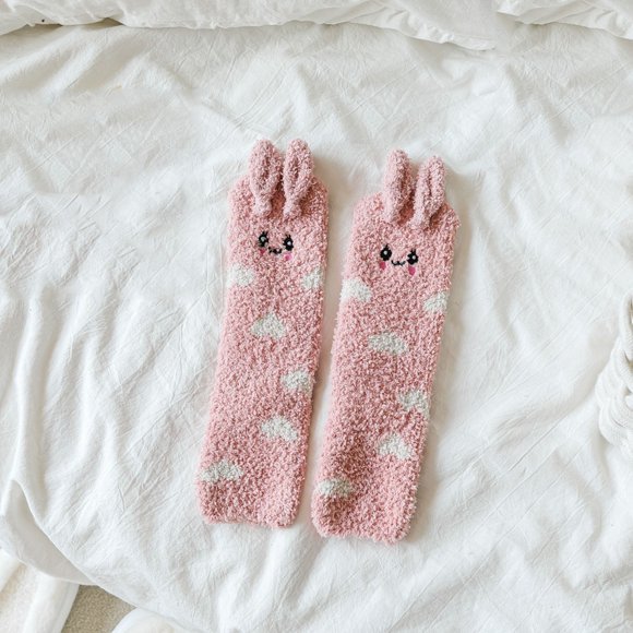 Under $10 Socks Multi-color Womens Fuzzy Socks Fluffy Slipper Soft Cabin Fleece Sleep Cozy Socks