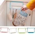 thumbnail image 3 of Mosiee Multifunction Plastic Hanging Holder Towel Rag Rack Punch-Free Cabinet Door Back Kitchen Home Storage Organizer Bar Hanger, 3 of 4