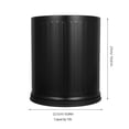 thumbnail image 2 of WRITWAA Kitchen Recycling Bin Modern Black Plastic 1Set Easy Disposal for Daily Use, 2 of 8