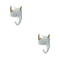 thumbnail image 1 of Wweixi Coat Hooks Easy To Install And Wide Application For Added In Daily Life White gold (rhino) 2Set, 1 of 6