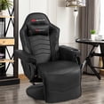 thumbnail image 3 of Goplus Fauteuil de Massage de Jeu Inclinable Chaise de Course Pivotante Noir, 3 of 10