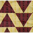 thumbnail image 4 of oneOone Organic Cotton Poplin Twill Fabric Stripe|Diamond & Triangle Geometric Print Fabric BTY 42 Inch Wide, 4 of 4