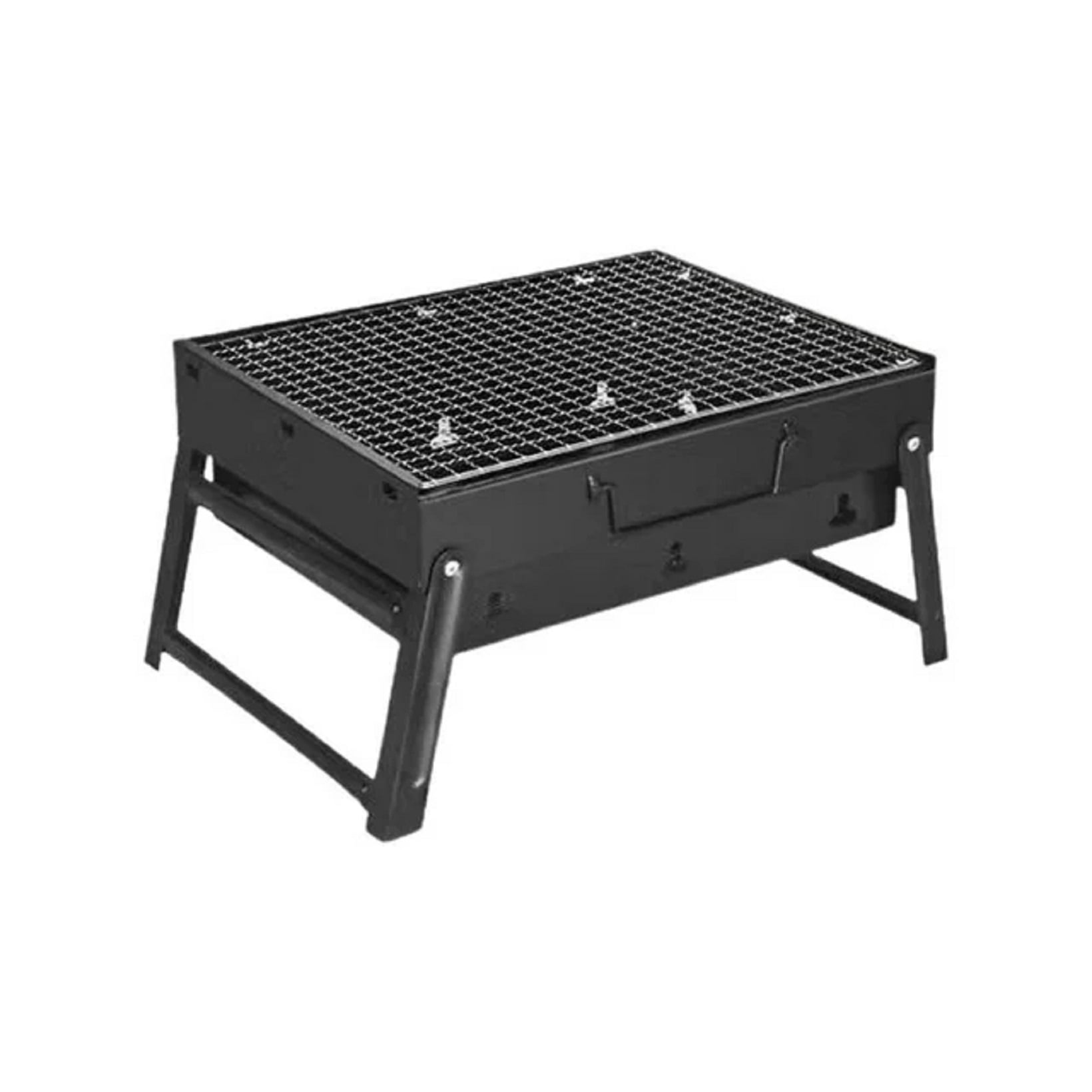 Refurbished Wmool Portable Folding Charcoal BBQ Barbecue Camping Grill Travel Picnic Picnic D709, S null