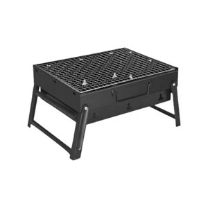 Refurbished Wmool Portable Folding Charcoal BBQ Barbecue Camping Grill Travel Picnic Picnic D709, S null
