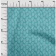 thumbnail image 2 of oneOone Viscose Chiffon Aqua Blue Fabric Asian Block Sewing Craft Projects Fabric Prints By Yard 42 Inch Wide, 2 of 4